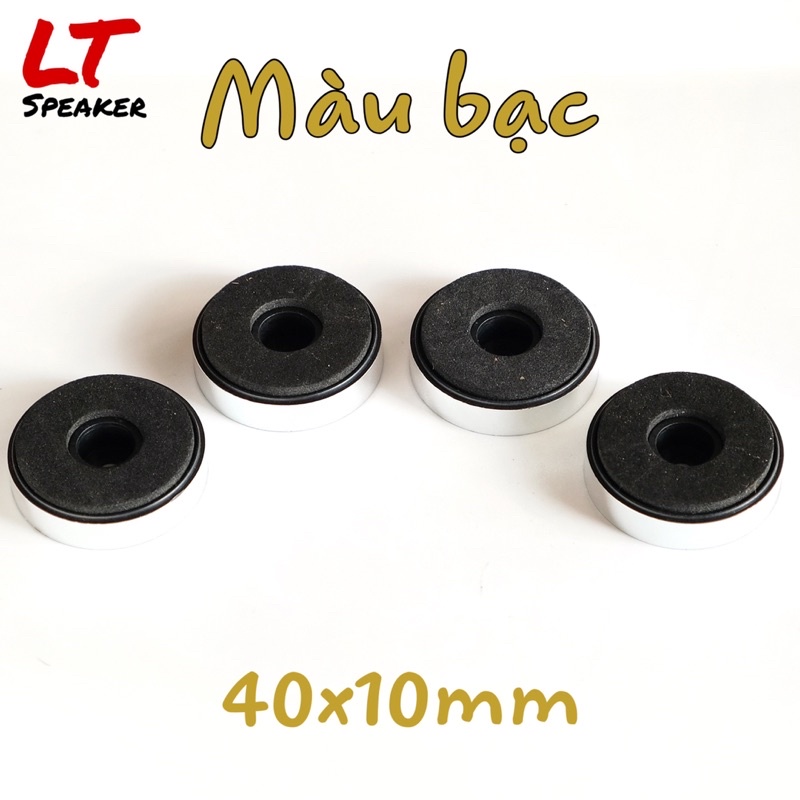 (Bộ 4 cái) Chân loa chân ampli 30mm x 8mm nhựa ABS