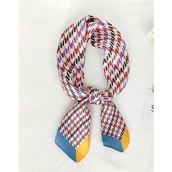 Khăn Choàng Lụa In Hình Vuông 70CM (27.5*27.5 Inches) WJ1026-52