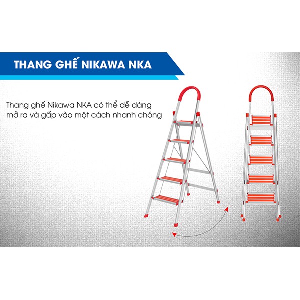 Thang nhôm ghế Nikawa NKA-05