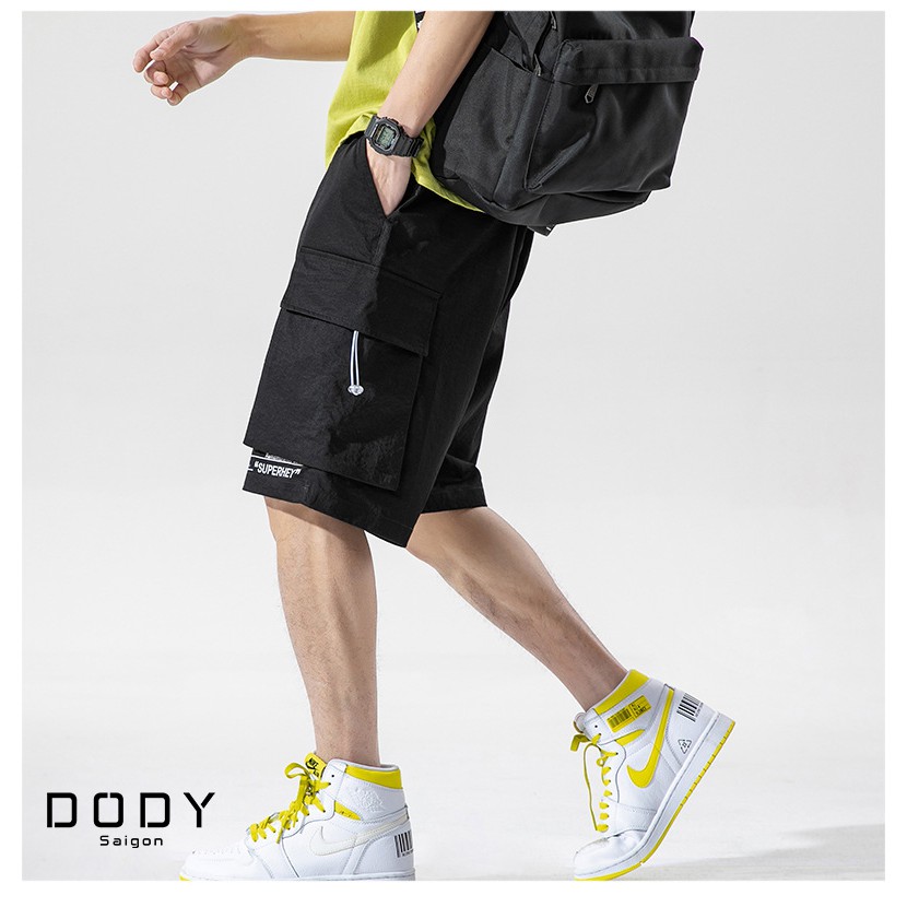 Quần Short Nam ống rộng Cao Cấp Trẻ Trung Hàn Quốc Unisex Nam Nữ [DODY Saigon / Quần Short Nam Ống Rộng] | BigBuy360 - bigbuy360.vn