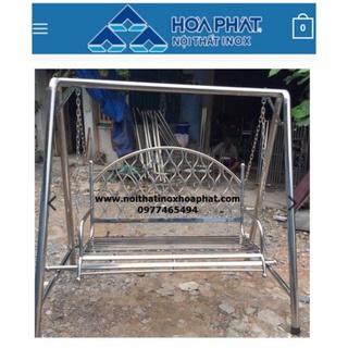 Xích đu inox sân vườn 1m4 ghế ngồi 1m giá rẻ Miễn phí vận chuyển TPHCM