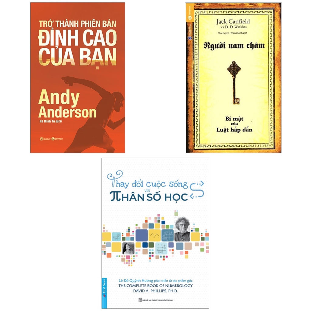 Sách - Combo Trở Thành Phiên Bản Đỉnh Cao Của Bạn + Người Nam Châm + Thay Đổi Cuộc Sống Với Nhân Số Học