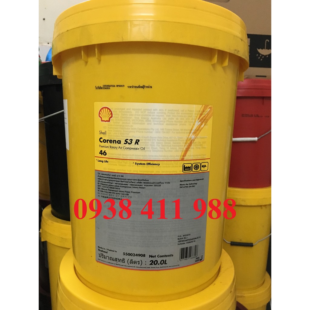 DẦU MÁY NÉN KHÍ SHELL CORENA S3 R46