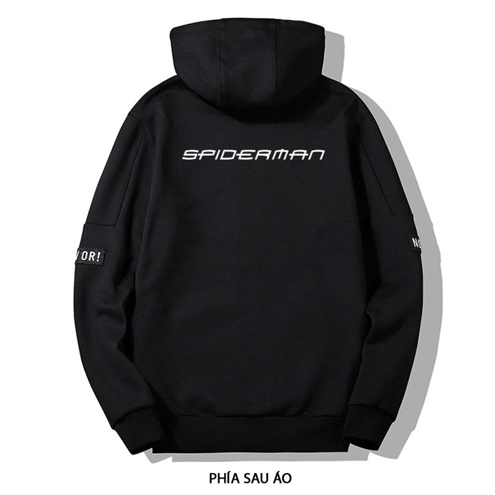 Áo khoác Hoodie, bao tay Spider Man