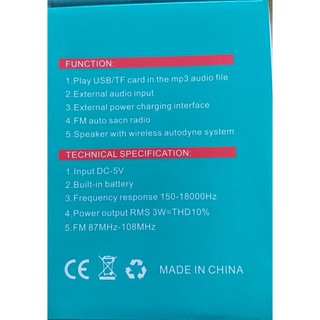 Loa bluetooth Wster WS-883