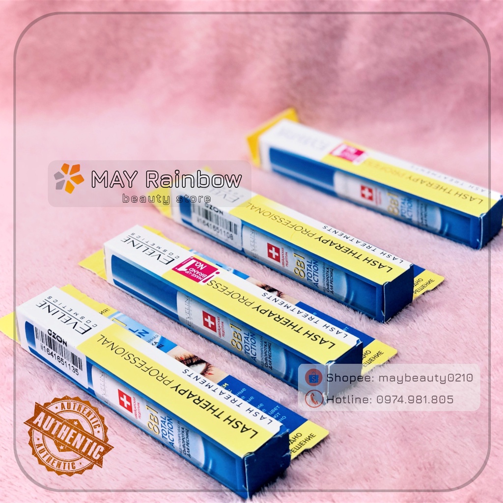 Huyết thanh dưỡng mi Eveline 8in1 (Total Action Lash Therapy professional)