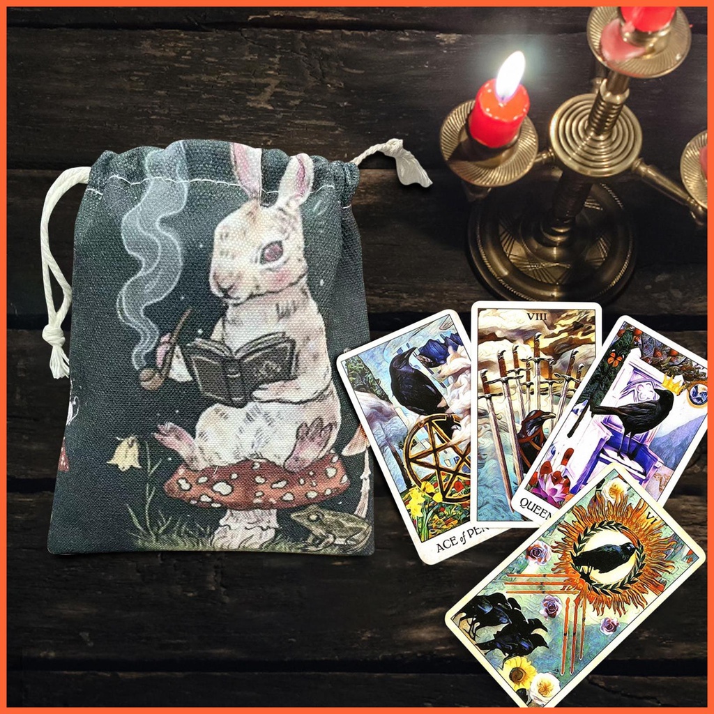 Bộ Bài Tarot / Thẻ Bài Tarot / Trang Sức Họa Tiết Thỏ / Nấm Có Dây Rút Tiện Dụng