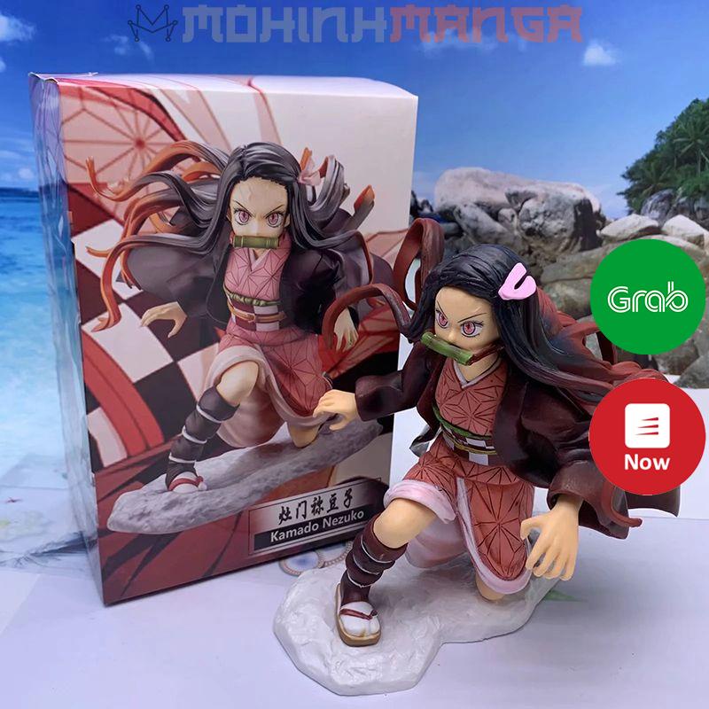 [CÓ QUÀ] Mô hình Nezuko Kamado thủ thế (em gái Tanjiro) figure Kimetsu no Yaiba Thanh Gươm Diệt Quỷ Cứu Nhân Tanjirou