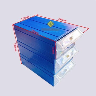 Lốc 3 chiếc hộp đựng linh kiện lắp ghép F6 240x130x78mm (xanh dương)