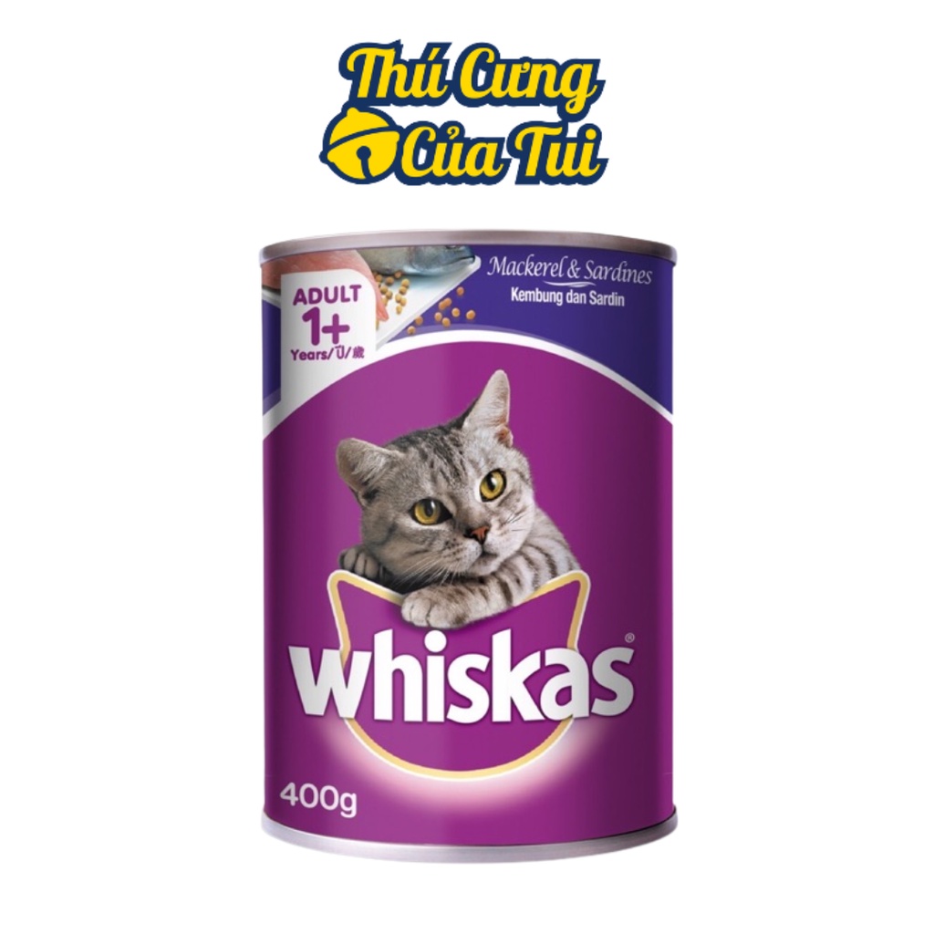 Pate Lon Whiskas Thức Ăn Cho Mèo Trưởng Thành 400g - Thú Cưng Của Tui