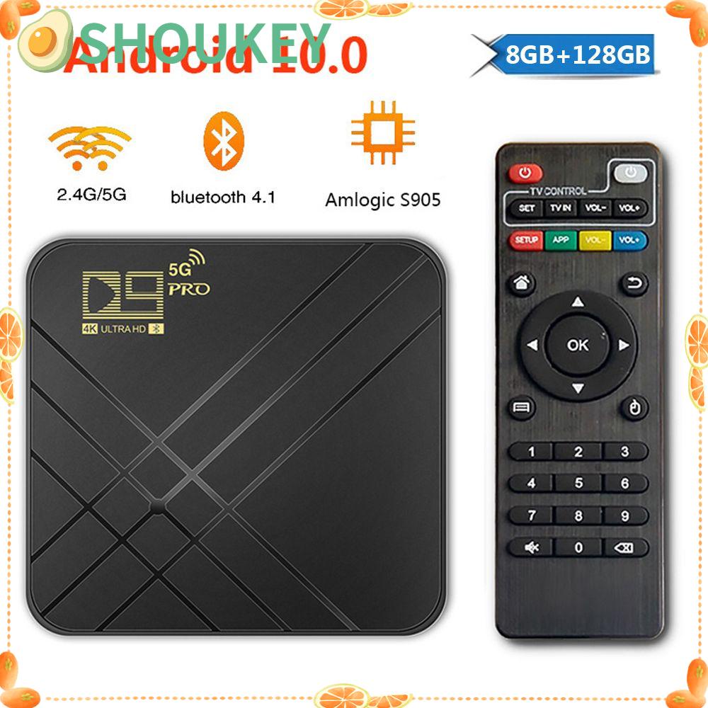 TV Box D9 PRO 2021 8GB+128GB với phiên bản android 10.0 bluetooth 2.4g/5g lõi tứ S905L mạnh mẽ và phụ kiện chuyên dụng