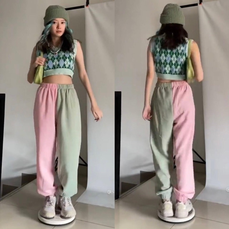 Quần Jogger Pant Nỉ Bông Phối Màu Độc Lạ