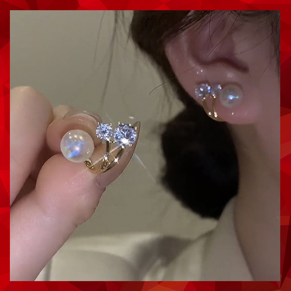 Khuyên tai nữ mạ vàng uốn ôm tai kiểu cách TB597