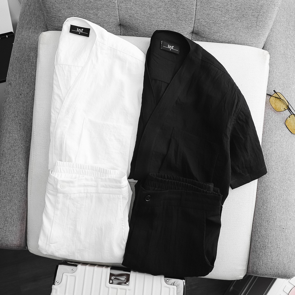 Set Bộ Nam, Áo - Quần Dài Linen BW Comfort, Chất Linen Cao Cấp, SB000915, SOMEHOW