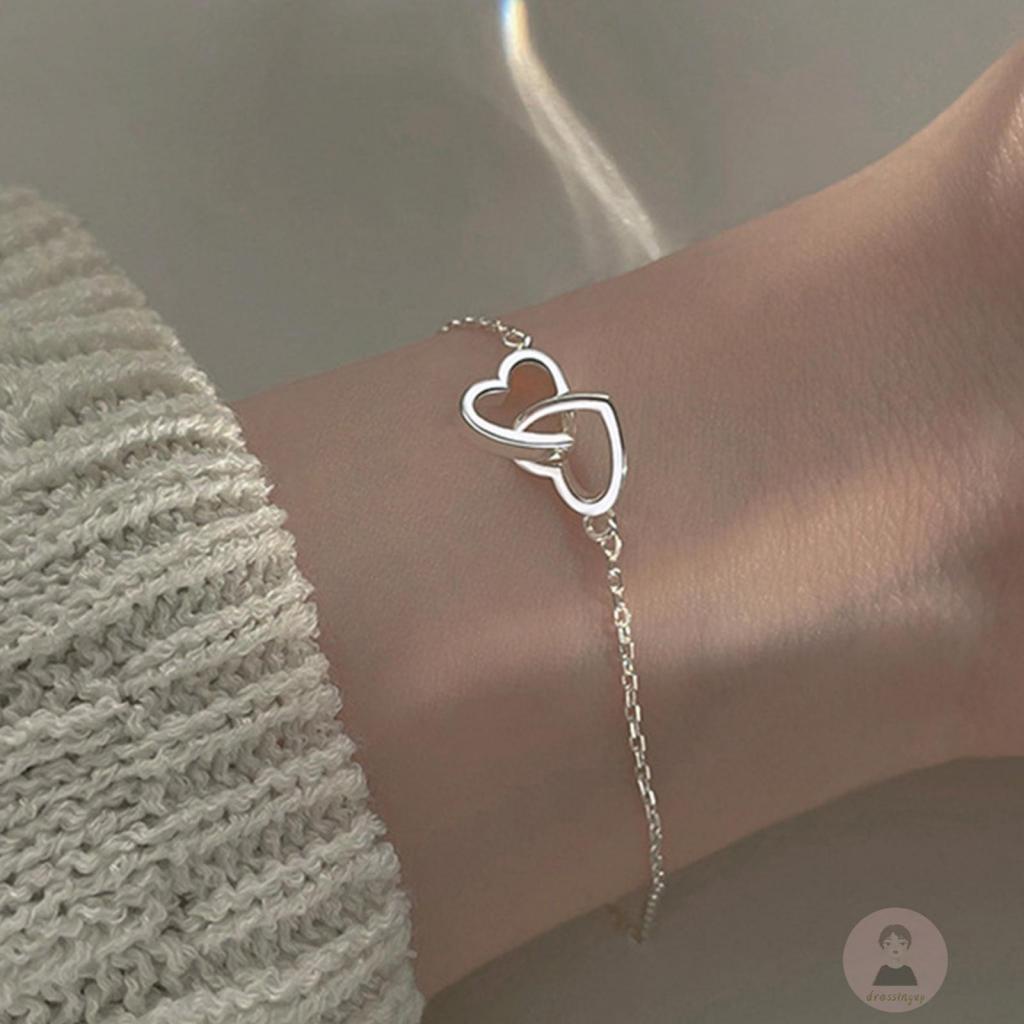 Vòng Đeo Tay Bằng Bạc Thiết Kế Khoét Rỗng Thời Trang Cho Nữ
