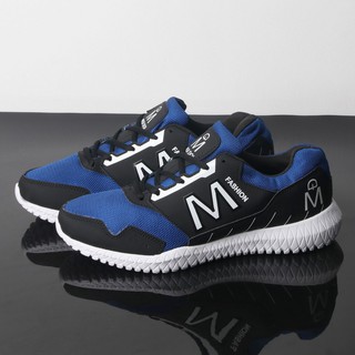 Giày thể thao nam xanh đậm in chữ GN397 Gấu Nâu