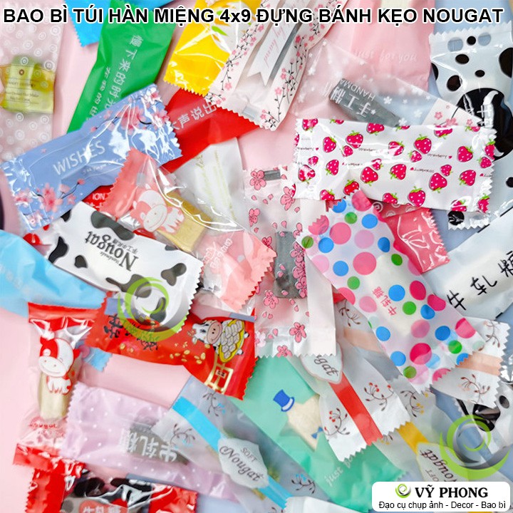 [PART 3] TỔNG HỢP BAO BÌ TÚI NHỰA HÀN MIỆNG ĐỰNG BÁNH KẸO NOUGAT NHIỀU MẪU MÃ LÀM QUÀ TẶNG KẸO ĐẬU PHỘNG BBK-4x9cm