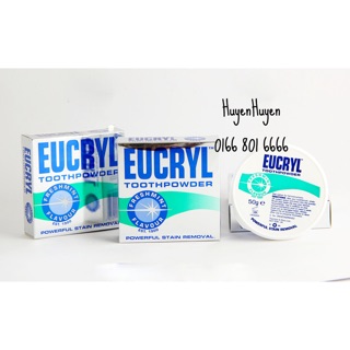 Bột đánh trắng răng Eucryl hàng xách tay Anh