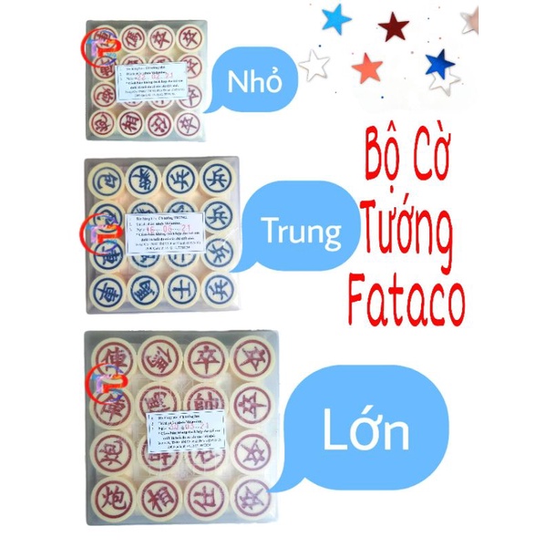 [Chính hãnh] Bộ Cờ Tướng Fataco quân cờ nhựa Melamine đặc