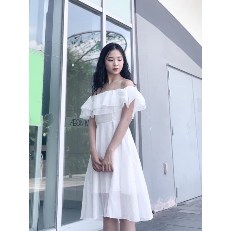 ĐẦM TRỄ VAI ❤️ĐẦM CÔNG CHÚA XOÈ❤️ Chất voan mềm 2 lớp