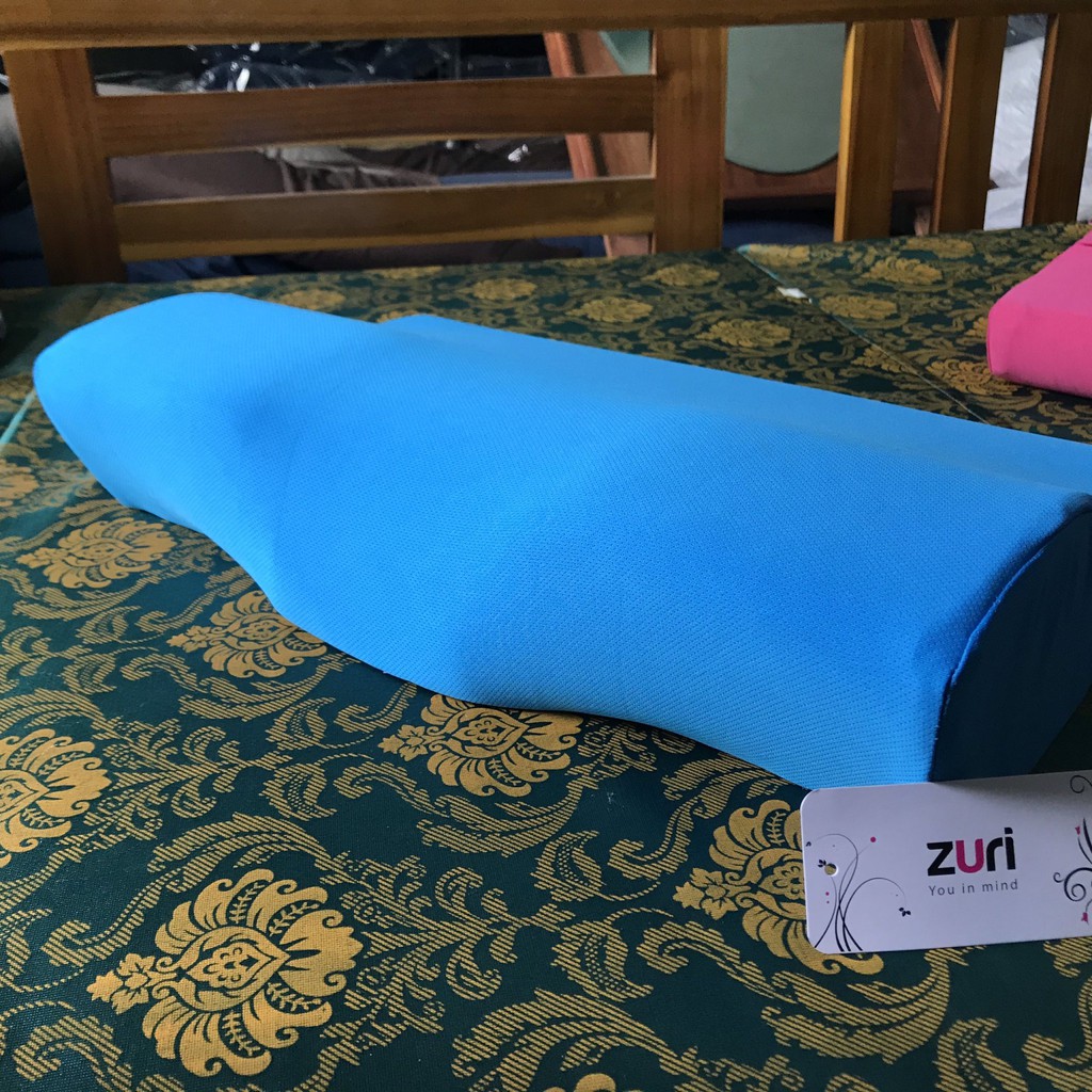 Gối cao su non người lớn lõm đầu có vỏ lót ZURI PILLOW SL400