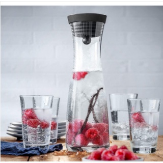 Bình thủy tinh WMF Wasserkaraffe Basic 1L (nắp đồng) tiện dụng nhập khẩu Đức