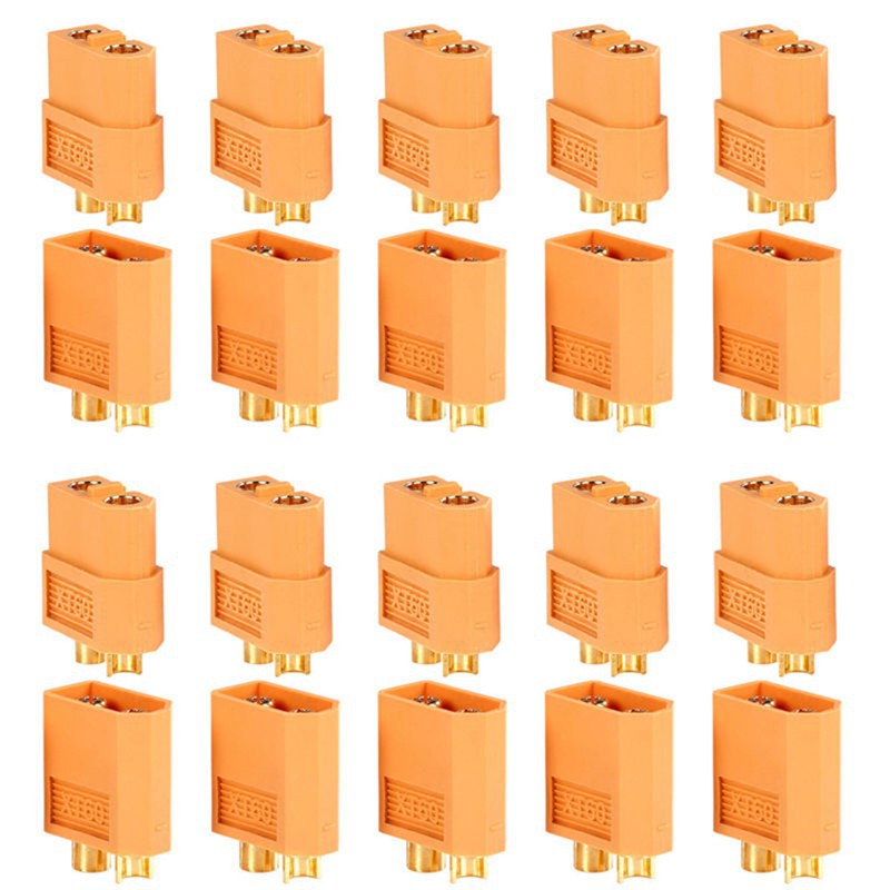 Bộ 20 Đầu Nối XT60 Cho Pin Lipo RC - Bộ 10 Cái