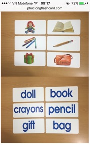 bộ thẻ flashcard dạy tiếng anh cho bé