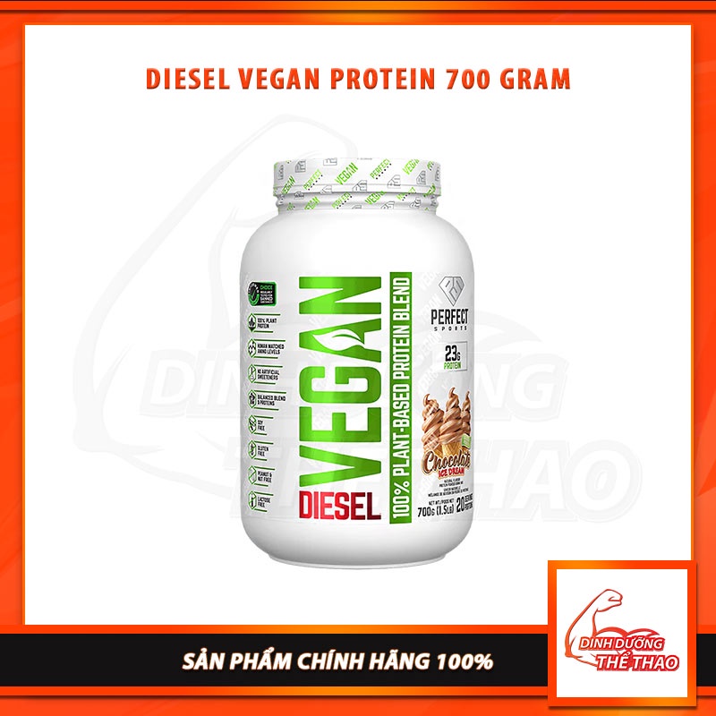 Sữa Dinh Dưỡng Diesel Vegan Protein Cung Cấp Protein Từ Thực Vật Giúp Tăng Cơ 700 Gram (20 Lần Dùng)