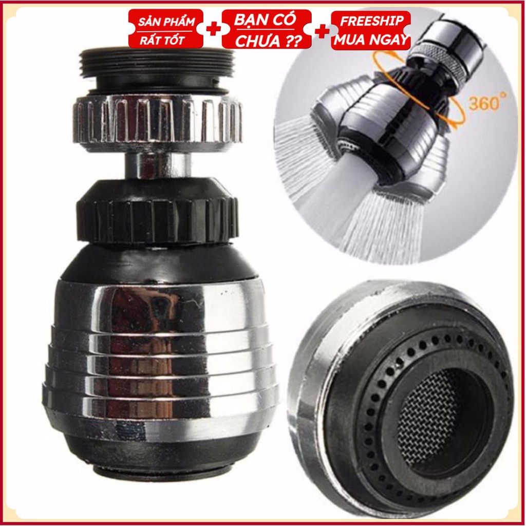 Đầu Vòi Nước Tại Bồn Rửa Bát T6/INOX V9 Điều Hướng 360 Độ - 2 Chế Độ Nước