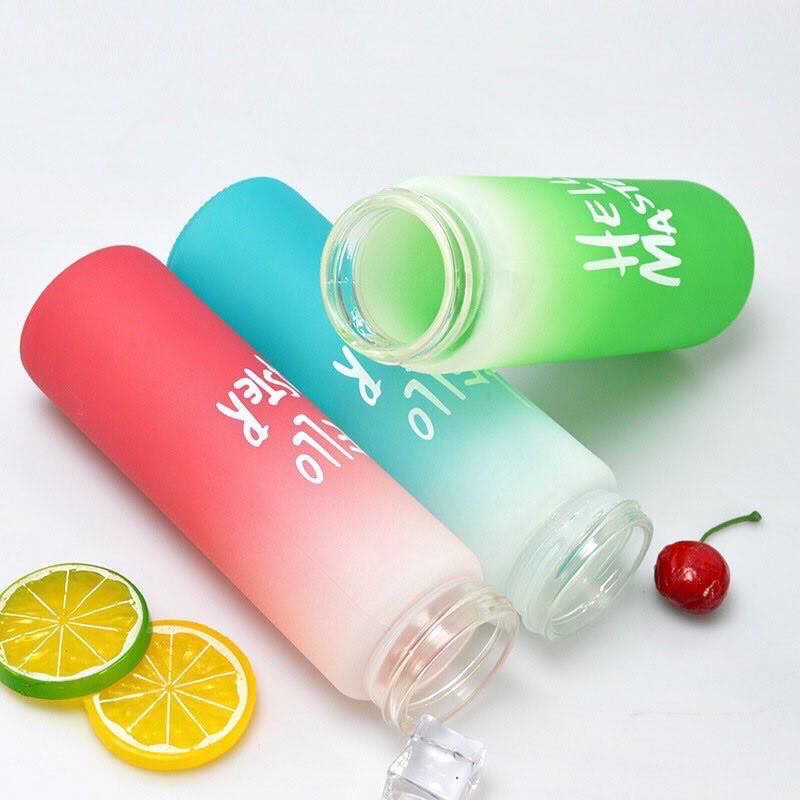 Bình nước thuỷ tinh Hello Master 480ml