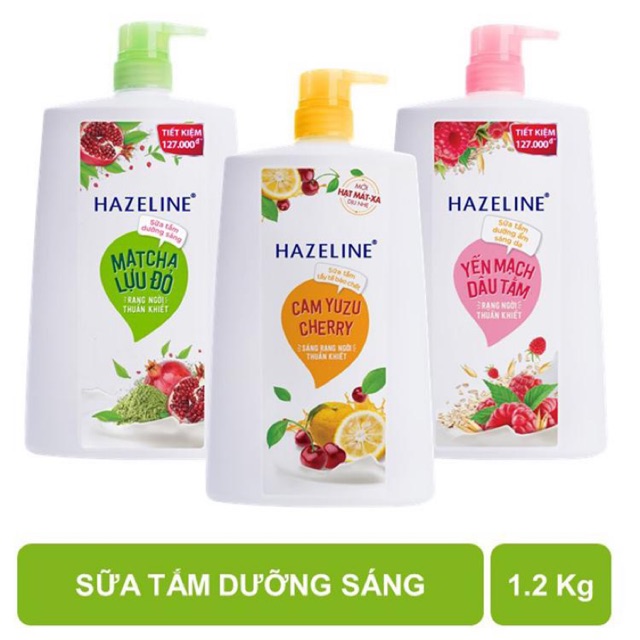 Sữa Tắm Sáng Da Hazeline 1,2Kg