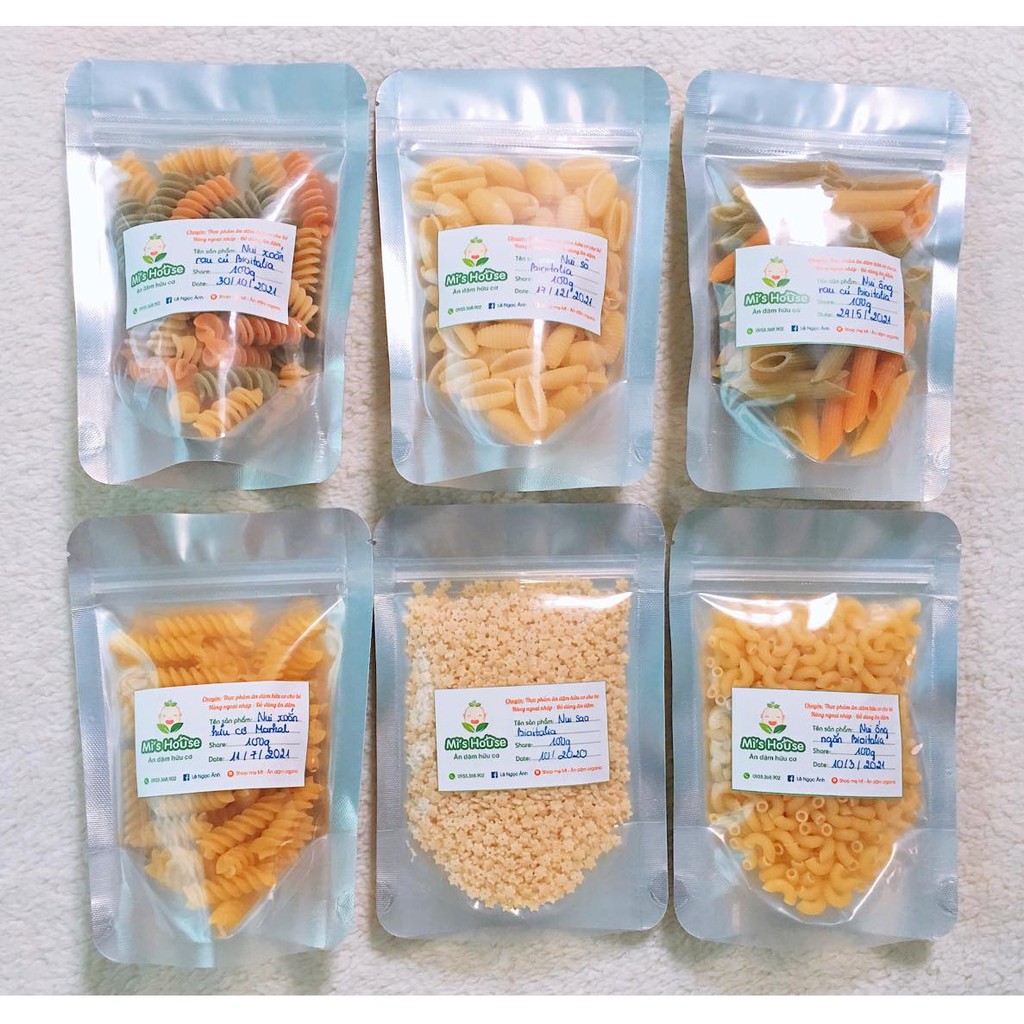Nui tách lẻ 100gr dùng thử