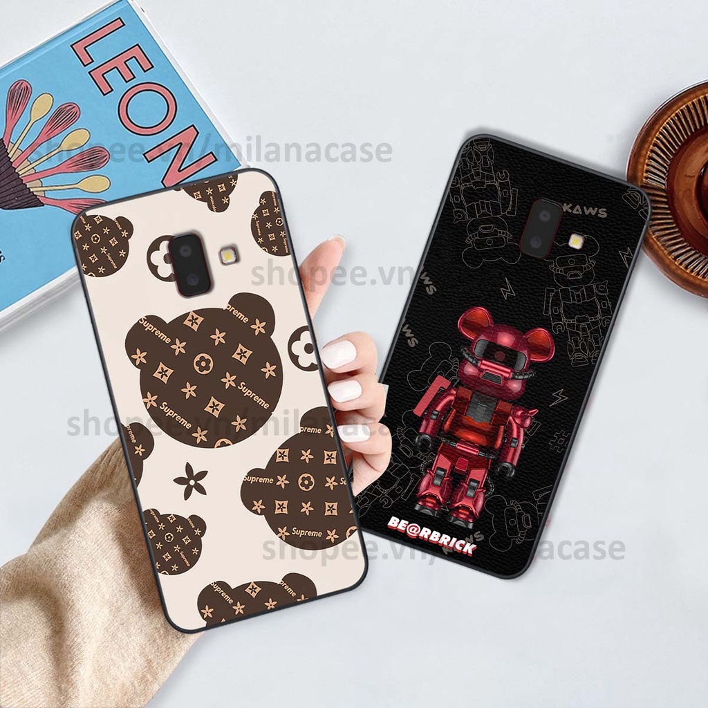 Ốp Samsung J6 2018 / J6 Plus / J6+ gấu be@rBrick gấu Teddy Kaws siêu đẹp, phong cách, cá tính