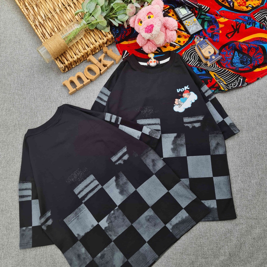 Áo phông áo thun nam nữ tay lỡ from rộng freesize chất cotton thoáng mát nhiều mẫu khách lựa mokishop