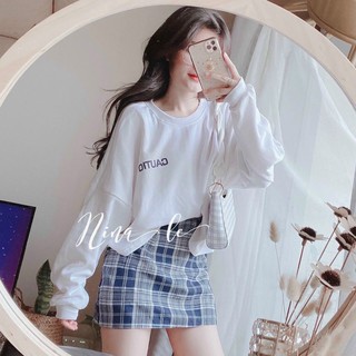 SET ÁO THUN CHÂN VÁY CARO (KÈM VIDEO HÌNH THẬT)