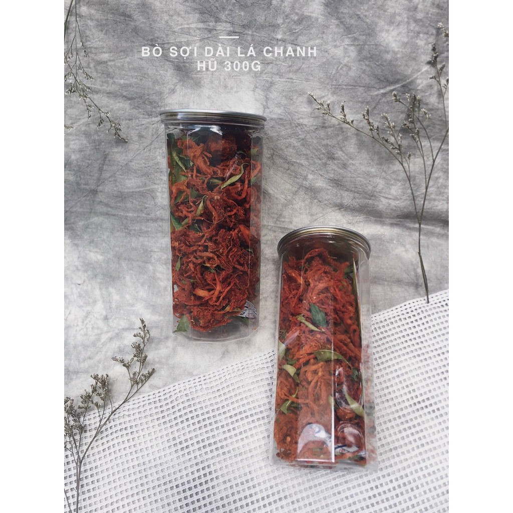 Khô Bò Sợi Dài Lá Chanh Cay Cay Mặn Mặn Ngọt Ngọt Loại 1 Hũ 250g - Đồ Ăn Vặt Nhà Làm | BigBuy360 - bigbuy360.vn
