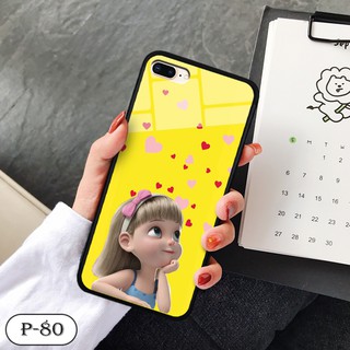 Ốp lưng kính 3D iPhone 7 Plus/ 8 Plus-cute