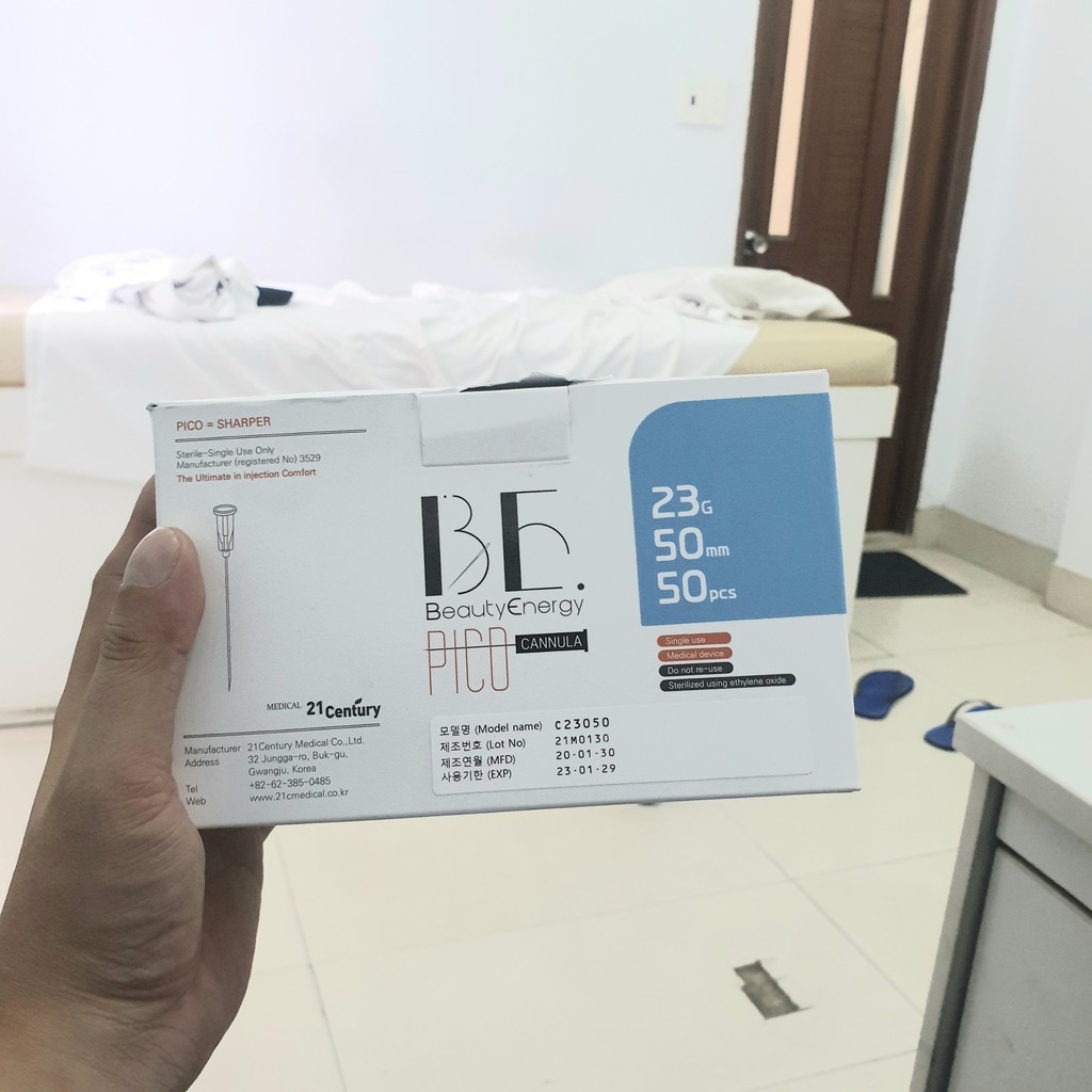 Kim đầu tù Cannula tặng kim mồi đủ size tiêm PRP