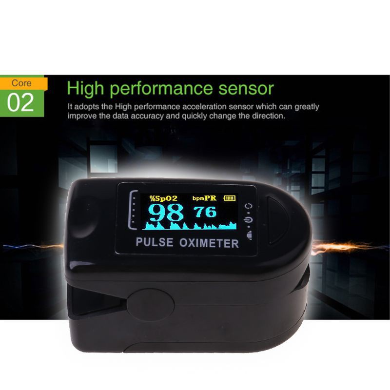 WIT Mini Protable Finger Clip Pulse Oximeter Sp02 Fingertip Adult Heart Rate Monitor Applicable for Home Health Test Use