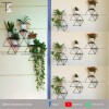 Bộ 3 kệ treo lục giác 2 tầng cách điệu tiện lợi size to ngang 50cm