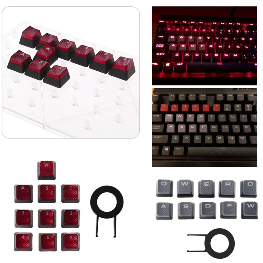 Set 10 Nút Bàn Phím Thay Thế Cho Máy Tính Corsair K70 K65 K95 G710 Rgb Strafe