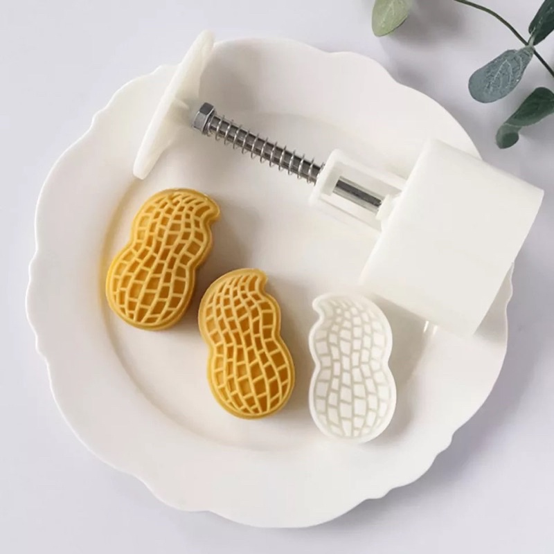 Khuôn trung thu lò xo 1 mặt củ lạc 50g (M210)