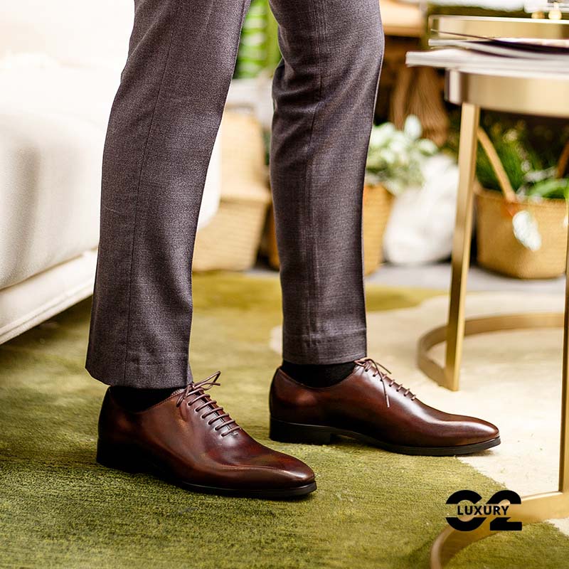 Giày da nam Luxury dáng Oxford BL817-6-D phong cách công sở chất da cao cấp nhiều size