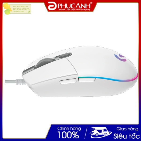 Chuột Logitech Quang G102 LIGHTSYNC RGB White