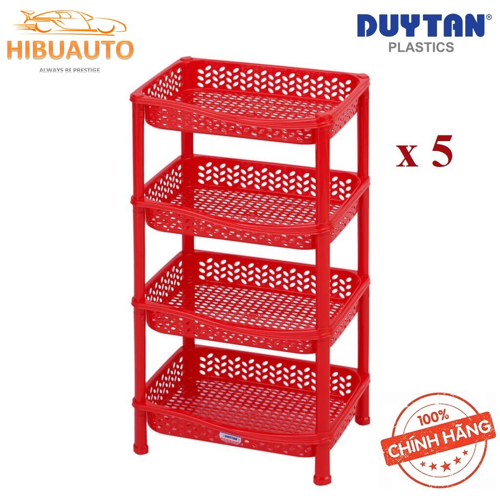 Kiện 5 Bộ - Kệ Nhí 4 Ngăn Đựng Chén Dĩa Duy Tân (39.5 x 28.5 x 68 cm) No.666/4