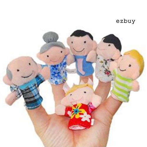 Set 6 Con Rối Kể Chuyện Đeo Ngón Tay Thiết Kế Đáng Yêu