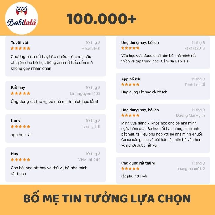 [FREESHIP TOÀN QUỐC] Voucher - Khóa học Tiếng Anh nền tảng cho trẻ từ 3 đến 8 tuổi Babilala - Thời gian 3 tháng