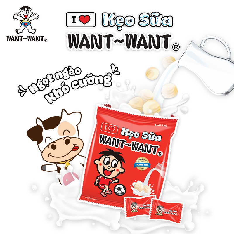 Kẹo Sữa WANT WANT 18g x 5 gói