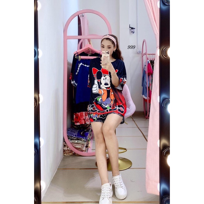 Set Bộ Đùi Big Size Thun In Hình 3D - Form 70kg-90kg - Chất Thun Co Giãn Tốt - Hình Thật Của Shop Chụp - B999